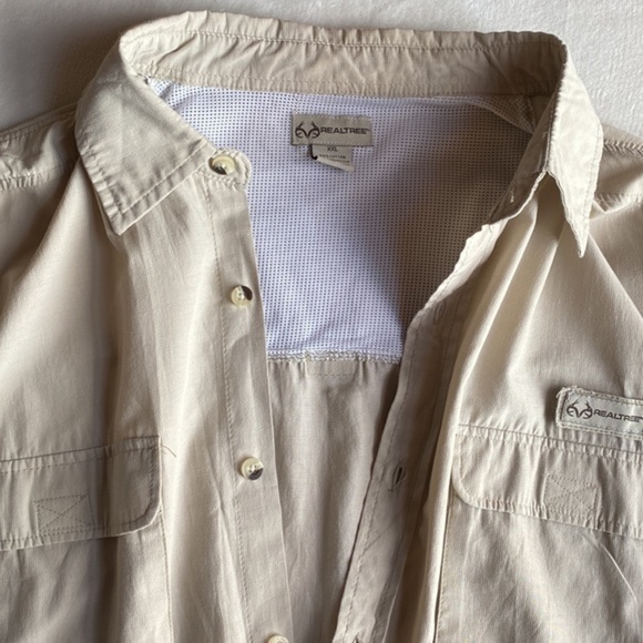 🏆HP Outdoor Style: Mens REALTREE Khaki Utility Jacket XXL - Picture 4 of 7